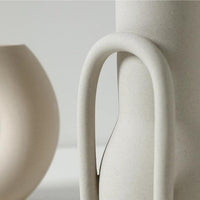 Modern Ceramic Still Life Vases for Flowers Plants and Home Decor white neutral