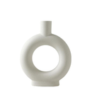 Modern Ceramic Still Life Vases for Flowers Plants and Home Decor white neutral