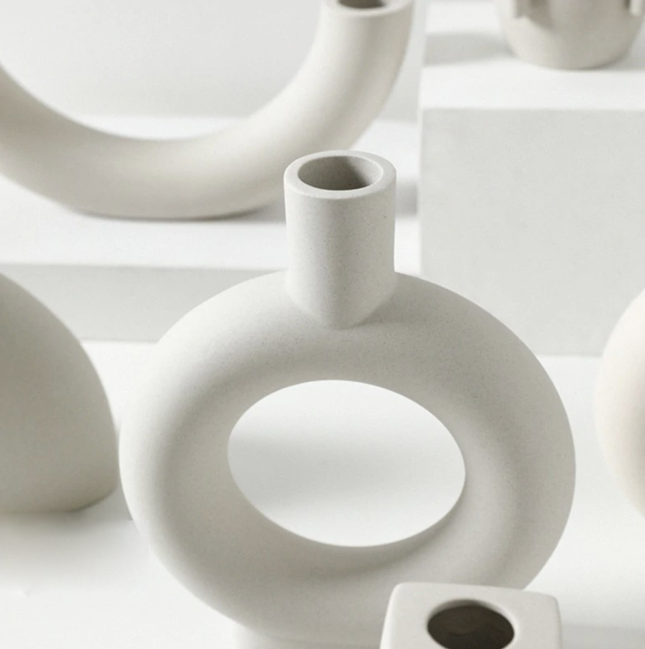 Serenity Ceramic Bud Vases & Accents-Letifly Lights and Decor