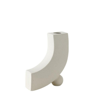 Modern Ceramic Still Life Vases for Flowers Plants and Home Decor white neutral