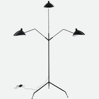 Serge Duckbill Industrial Floor Lamp with 3 Lights-Letifly Lights and Decor