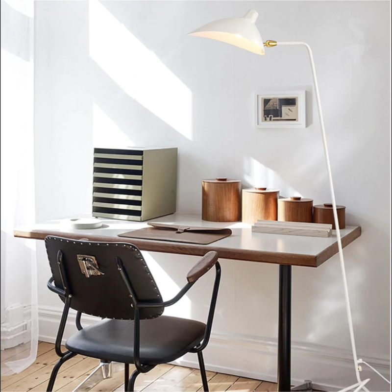 Serge Duckbill Post Modern Single Light Industrial Floor Lamp