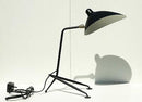 cone iron base aluminum shade industrial black table lamp