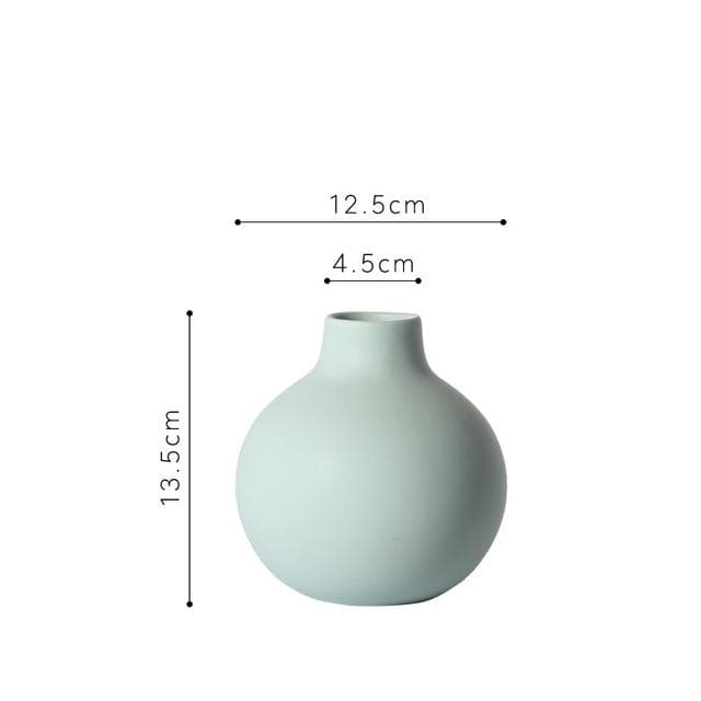 Shades of Blue Ceramic Vase - Final Sale-Letifly Lights and Decor