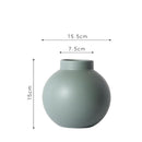 Shades of Blue Ceramic Vase - Final Sale-Letifly Lights and Decor