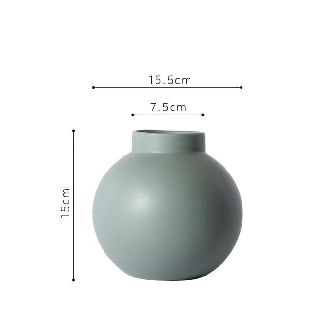 Shades of Blue Ceramic Vase - Final Sale-Letifly Lights and Decor