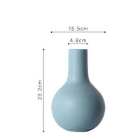 Shades of Blue Ceramic Vase - Final Sale-Letifly Lights and Decor