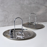 Decorative Accents Silver Plated Portable Storage tray