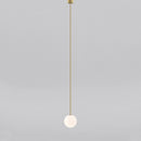 gold Single Globe Brass Pendant