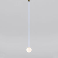 gold Single Globe Brass Pendant