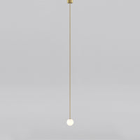 gold Single Globe Brass Pendant
