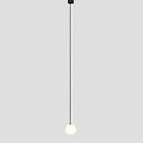 black Single Globe Brass Pendant