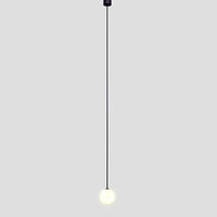 black Single Globe Brass Pendant