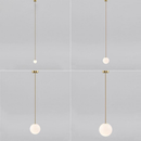 gold Single Globe Brass Pendant