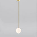 gold Single Globe Brass Pendant