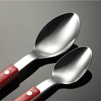 Skol Retro Flatware in Brushed Stainless Steel-Letifly Lights and Decor