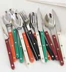 Skol Retro Flatware in Brushed Stainless Steel-Letifly Lights and Decor