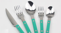 Skol Retro Flatware in Brushed Stainless Steel-Letifly Lights and Decor