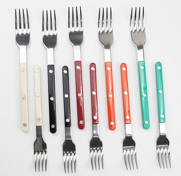 Skol Retro Flatware in Brushed Stainless Steel-Letifly Lights and Decor