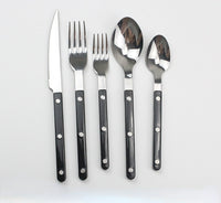 Skol Retro Flatware in Brushed Stainless Steel-Letifly Lights and Decor