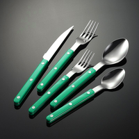 Skol Retro Flatware in Brushed Stainless Steel-Letifly Lights and Decor