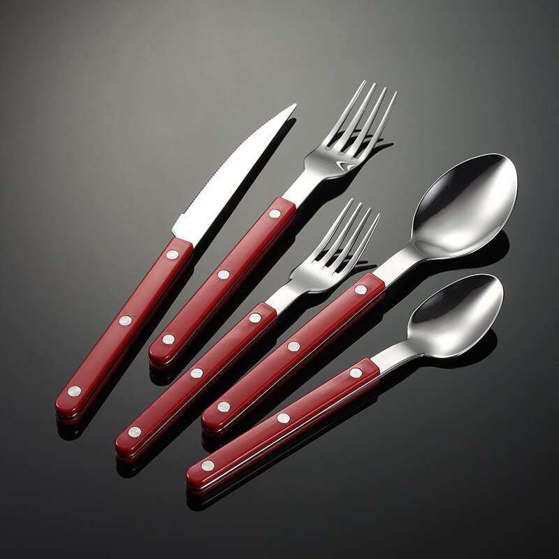 Skol Retro Flatware in Brushed Stainless Steel-Letifly Lights and Decor