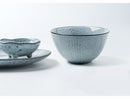 Large Round Deep Gray Blue Bowl