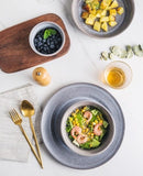 Slate Ceramic Porcelain Dinnerware-Letifly Lights and Decor