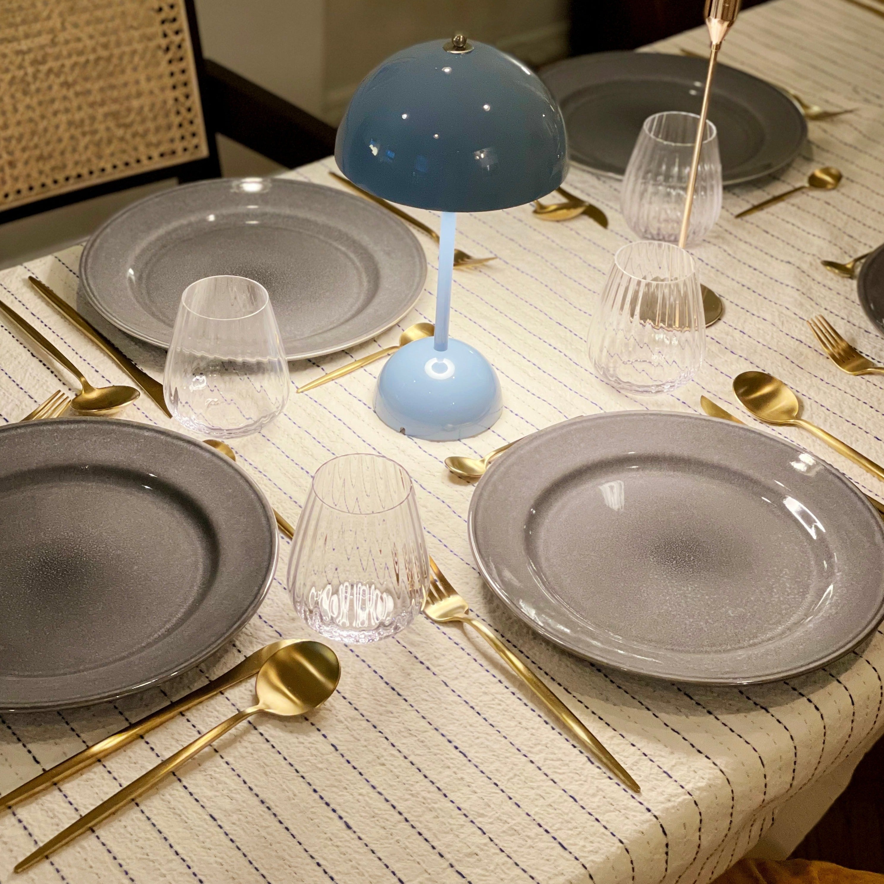 Slate Ceramic Porcelain Dinnerware-Letifly Lights and Decor