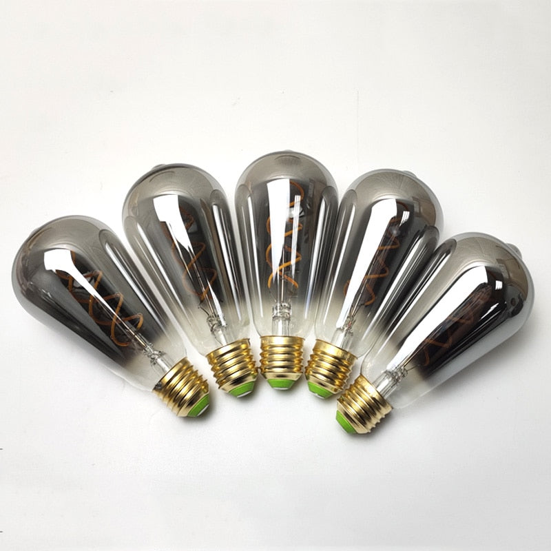 Smoke Led Spiral Filament Edison Bulb-Letifly Lights and Decor