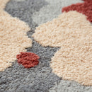 3D Pattern Rug Wool Floor Mat in Pink Color for Living Room Decoration