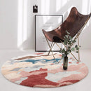 3D Pattern Rug Wool Floor Mat in Pink Color for Living Room Decoration
