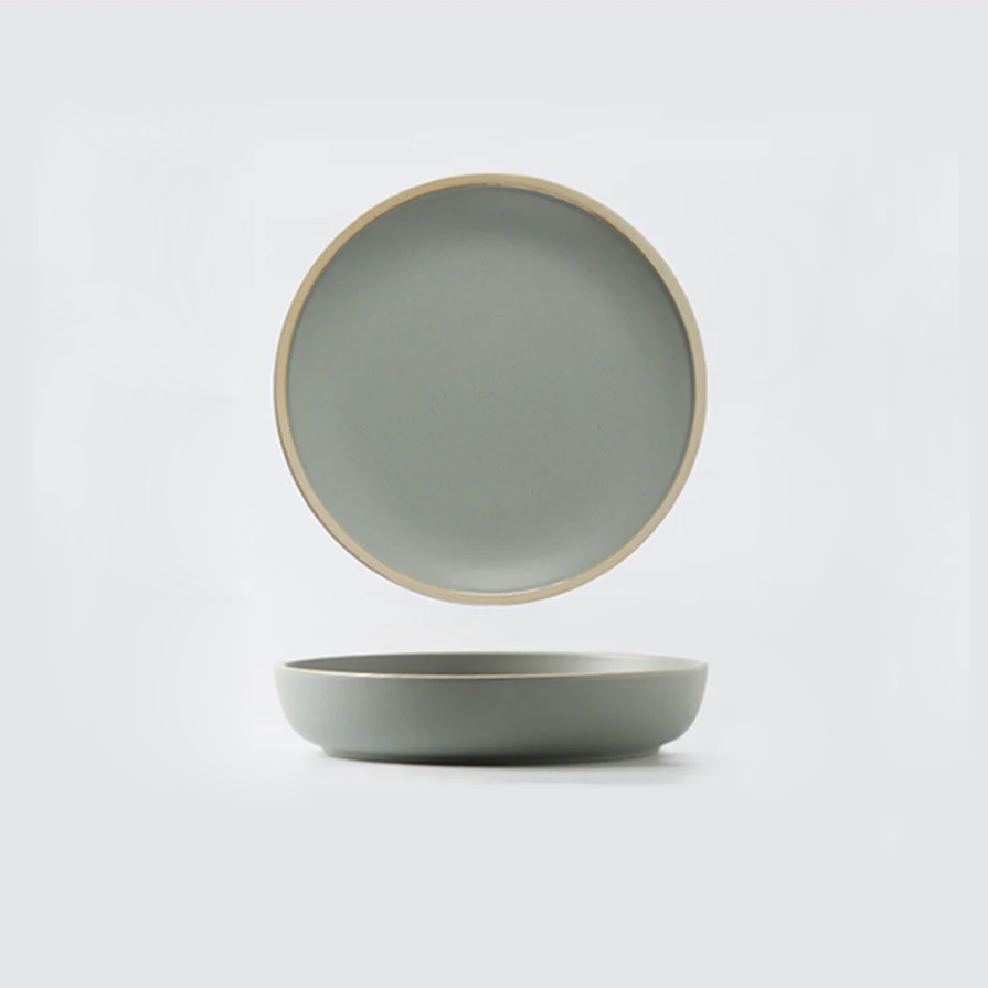 stoneware ceramic dinner plate natural texture dishwasher safe