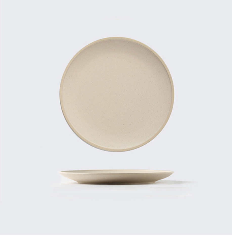 stoneware ceramic dinner plate natural texture dishwasher safe