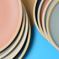 Soho Ceramic Stoneware Dinner Plates-Letifly Lights and Decor