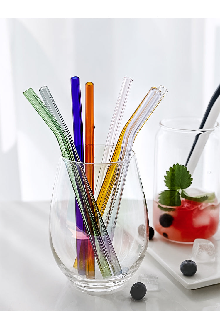 Sorbet Glass Straw 4Pc Set-Letifly Lights and Decor