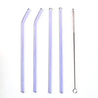 Sorbet Glass Straw 4Pc Set-Letifly Lights and Decor