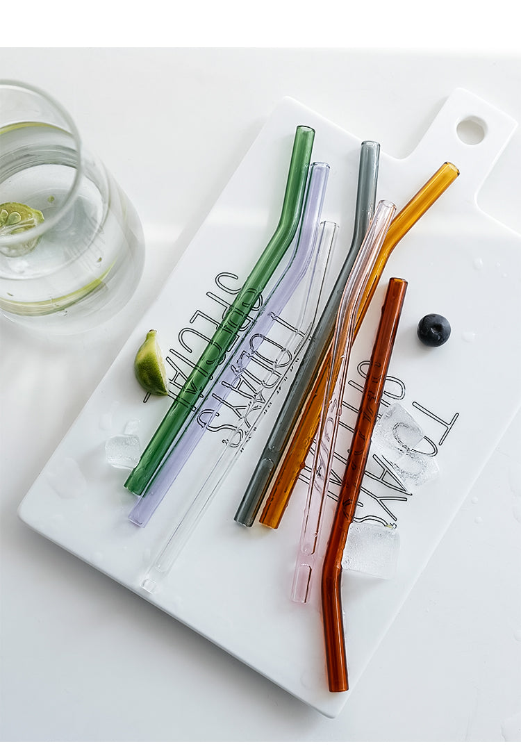 Sorbet Glass Straw 4Pc Set-Letifly Lights and Decor