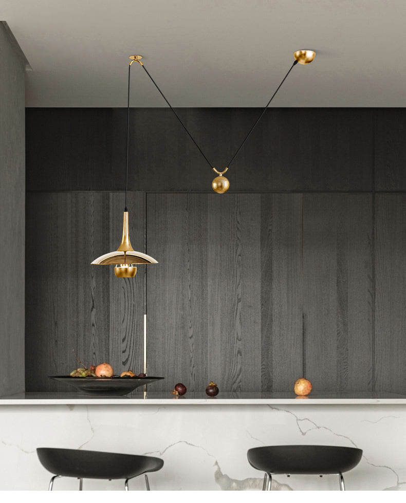 Sorrenti Plated Pendant Light-Letifly Lights and Decor