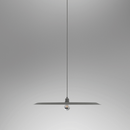 Minimalist Gray and White Pendent Lamp Ceiling Light Chandelier 