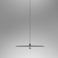 Minimalist Gray and White Pendent Lamp Ceiling Light Chandelier 
