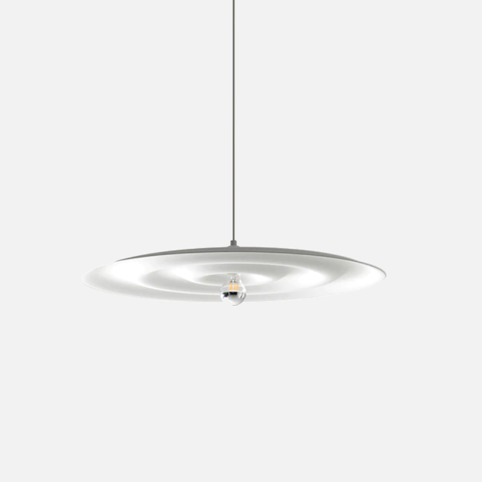 Minimalist Gray and White Pendant Lamp Ceiling Light Chandelier futurist