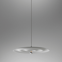 Minimalist Gray and White Pendent Lamp Ceiling Light Chandelier 