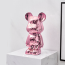 Decorative Accents Metallic Figurine Scupture Space Bear 
