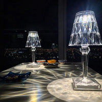 Round Crystal Desk Lamp