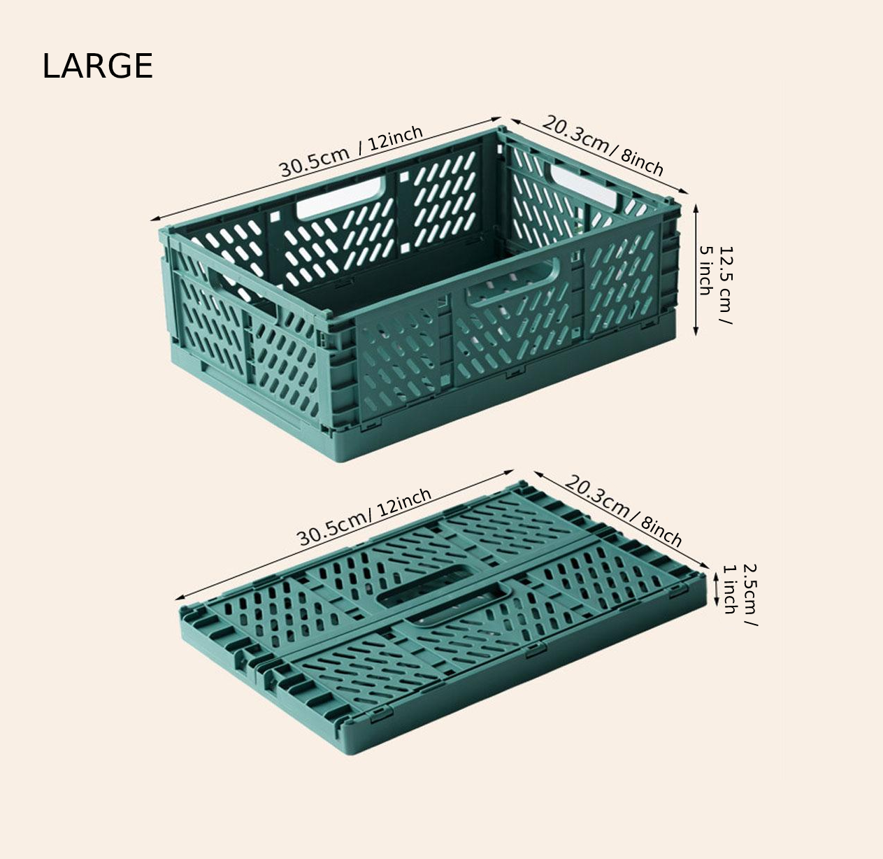 rectangle Collapsible plastic bins colorful storage boxes
