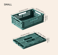 rectangle Collapsible plastic bins colorful storage boxe