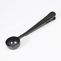 Stainless Steel Multifunctional Coffee Spoon and Sealing Clip Black 