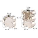 Retro vibes Flower Vases in Silver Plated Ceramic Design Perfect for Gifts
