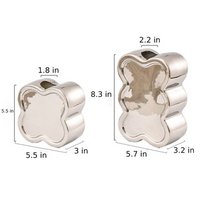 Retro vibes Flower Vases in Silver Plated Ceramic Design Perfect for Gifts